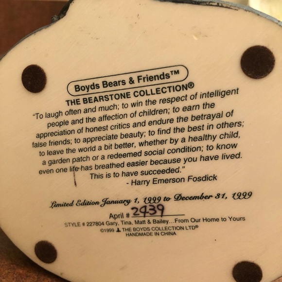 Boyd’s Bears Family. Limited Edition - Picture 4 of 4